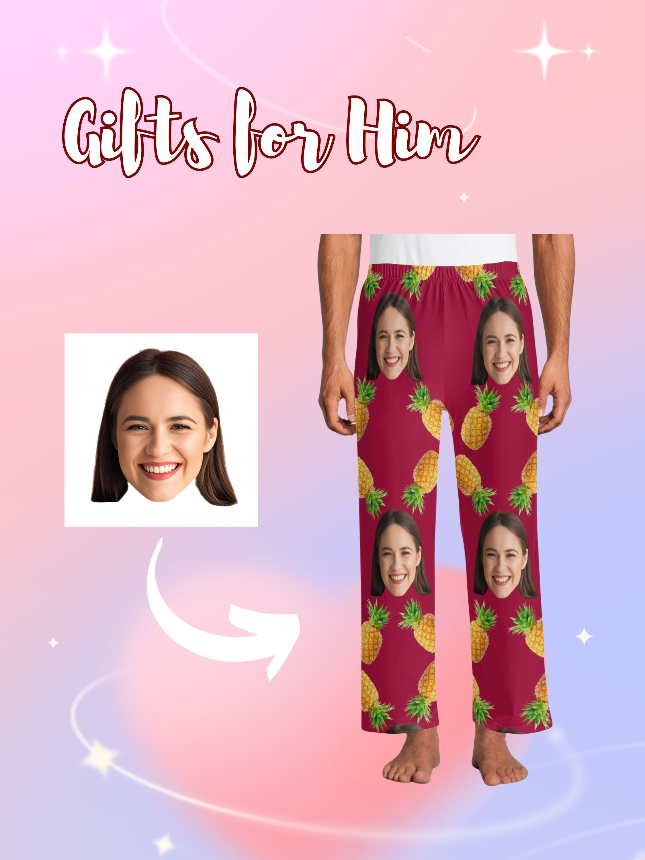 Customized Men's Novelty Comfy Pants Unisex Custom Funny Temu Denmark