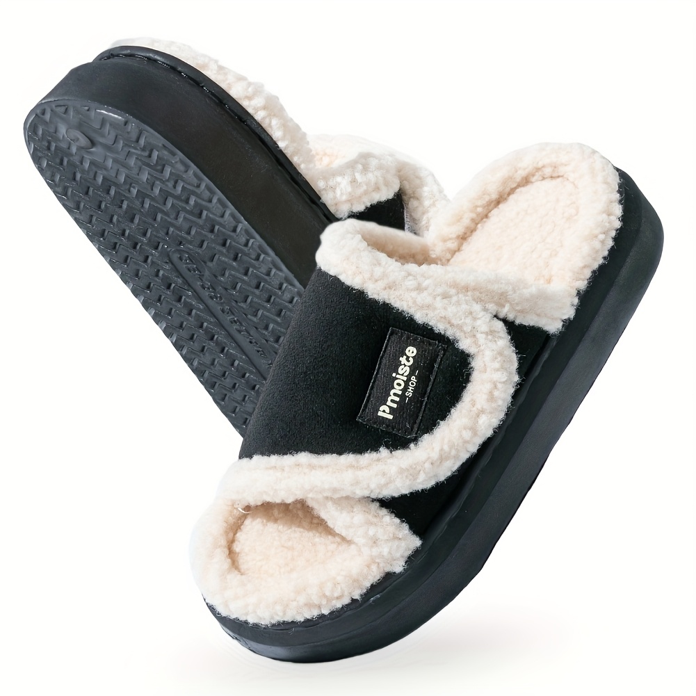 house women platform slippers   warm cozy indoor and outdoor   slippers Product details 1