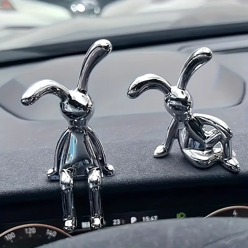 2 4 8pcs easter bunny decorative ornaments on cars and monitors Product details 4