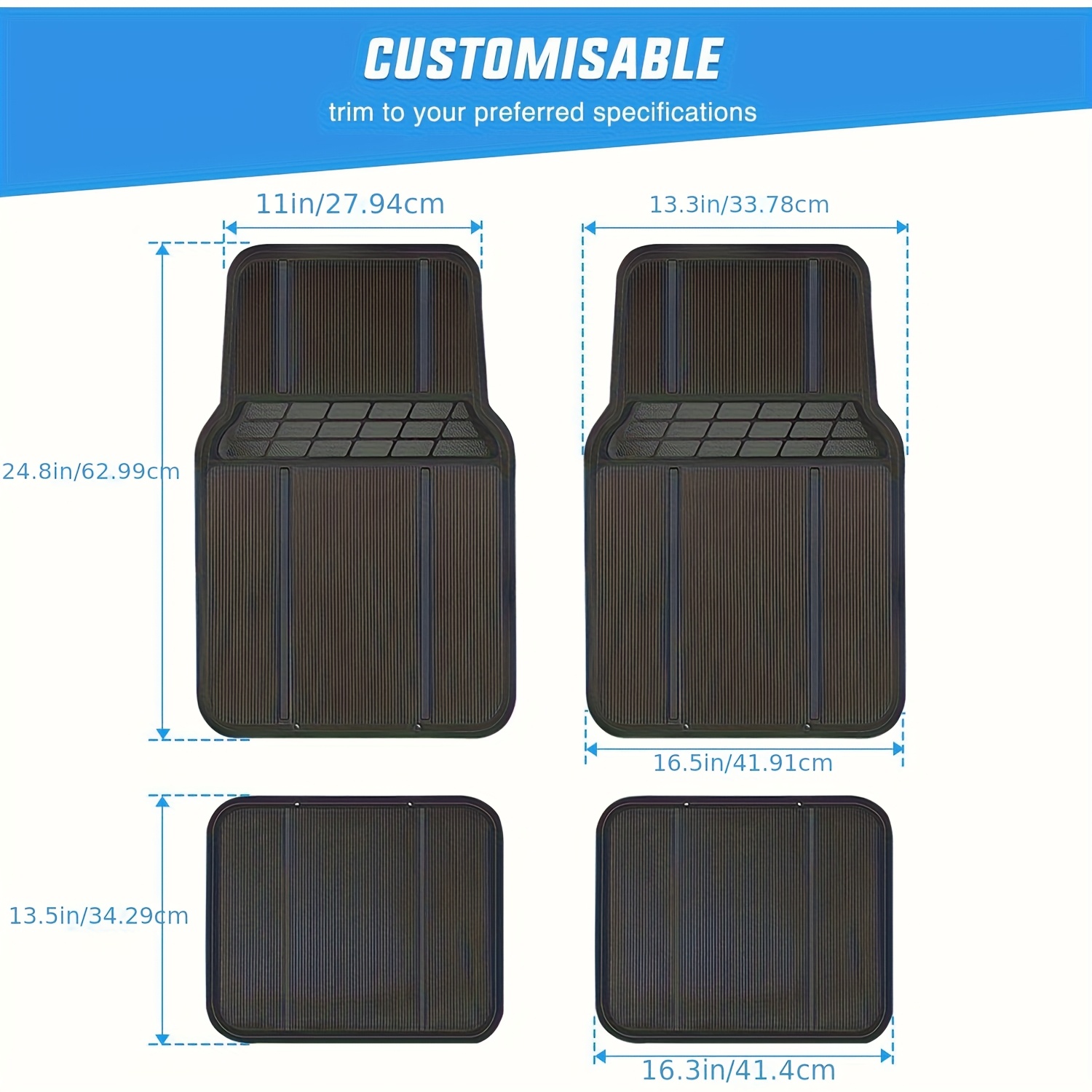 TEMU Nilight Floor Mats For Cars Suvs, Universal For Most Vehicles, All Weather Protection Heavy Duty Floor Liners, Car Accessories