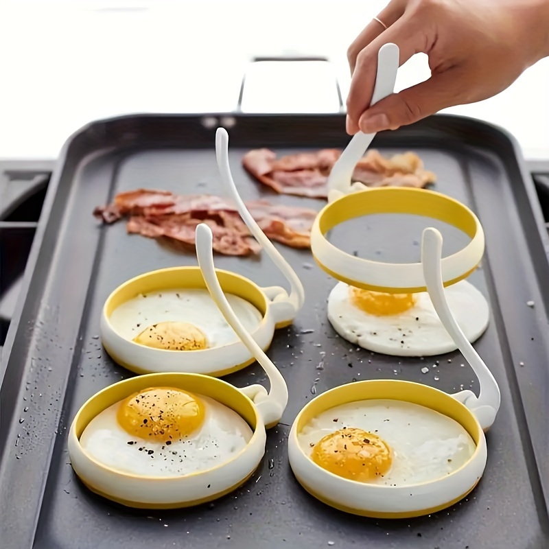 

2pcs Silicone Egg Ring, Egg Mold, Egg Ring Molds, Fried Egg Mold, Diy Fried Egg Mold, Creative Egg Mold, Kawaii Egg Mold, Egg Ring Molds For Cooking, Kitchen Accessories