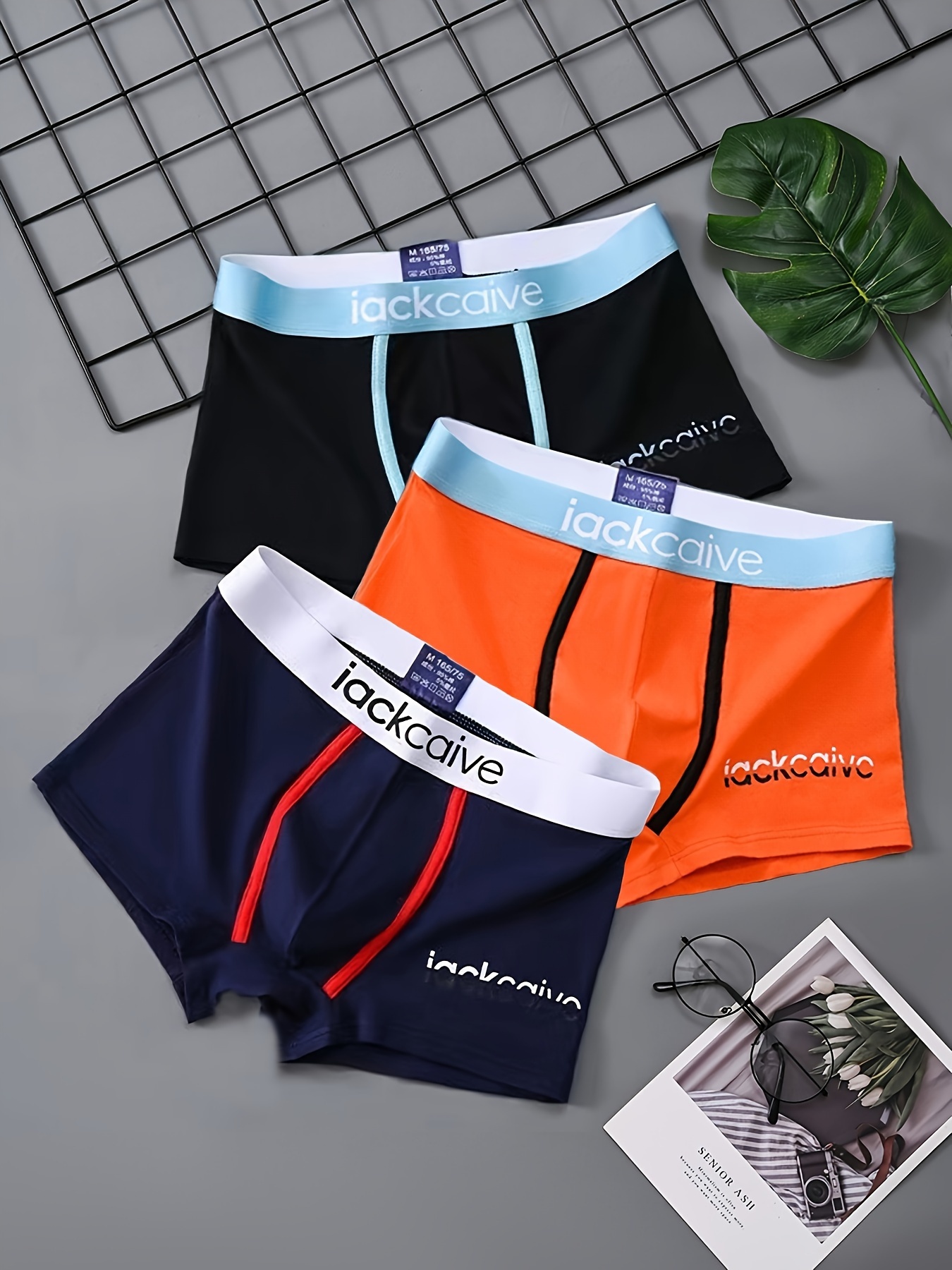 item picture 3pcs underwear mens boxer   panties boxers for man underpants male shorts homme u convex  
