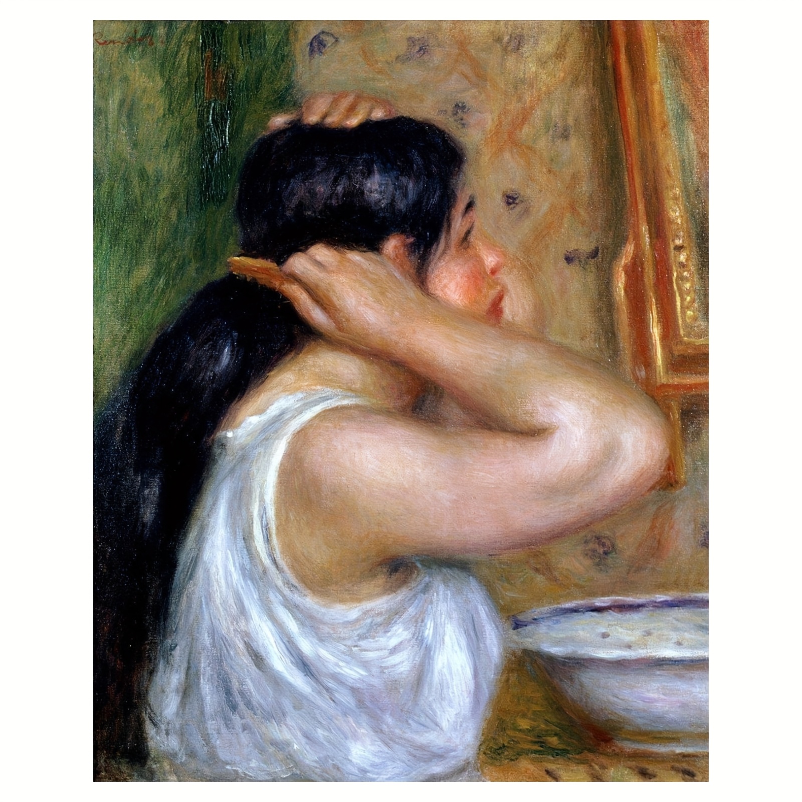 

's Girl Combing Her - 1907-8 Art, 18x12 , For