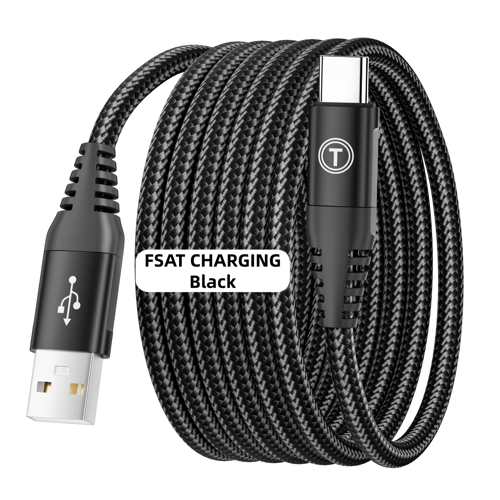 30w Fast Charging Usb-c Cable, Suitable For , For Iphone And All Usb- | Durable Braided Charging And Cable, Matte End, Male-to-male Connector