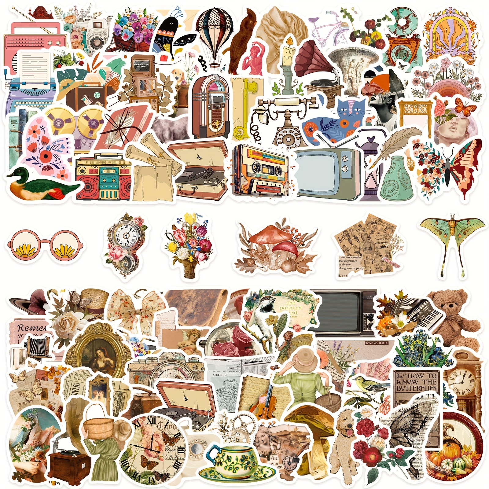 Cottagecore Aesthetic Stickers Waterproof Vinyl Retro Decor - Temu