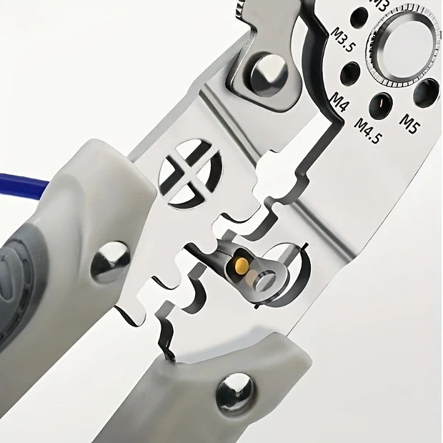 8 5 stainless steel multi tool electricians pliers wire cutting stripping crimping more durable for diy and pulling nails twisting metal structure details 2