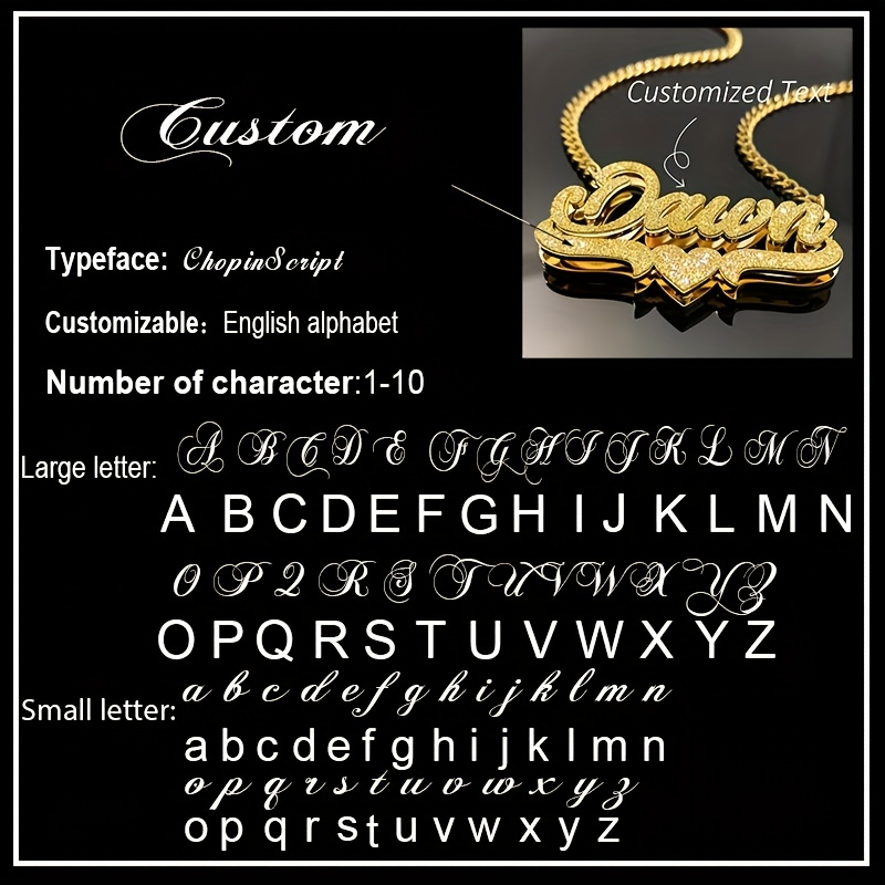 Customized Name Double-Layer Necklace, 304 Stainless Steel, Gift for Her