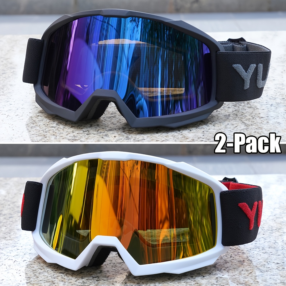 2-Pack Trendy Ski Goggles Ultra Lightweight High Cost-Effective
