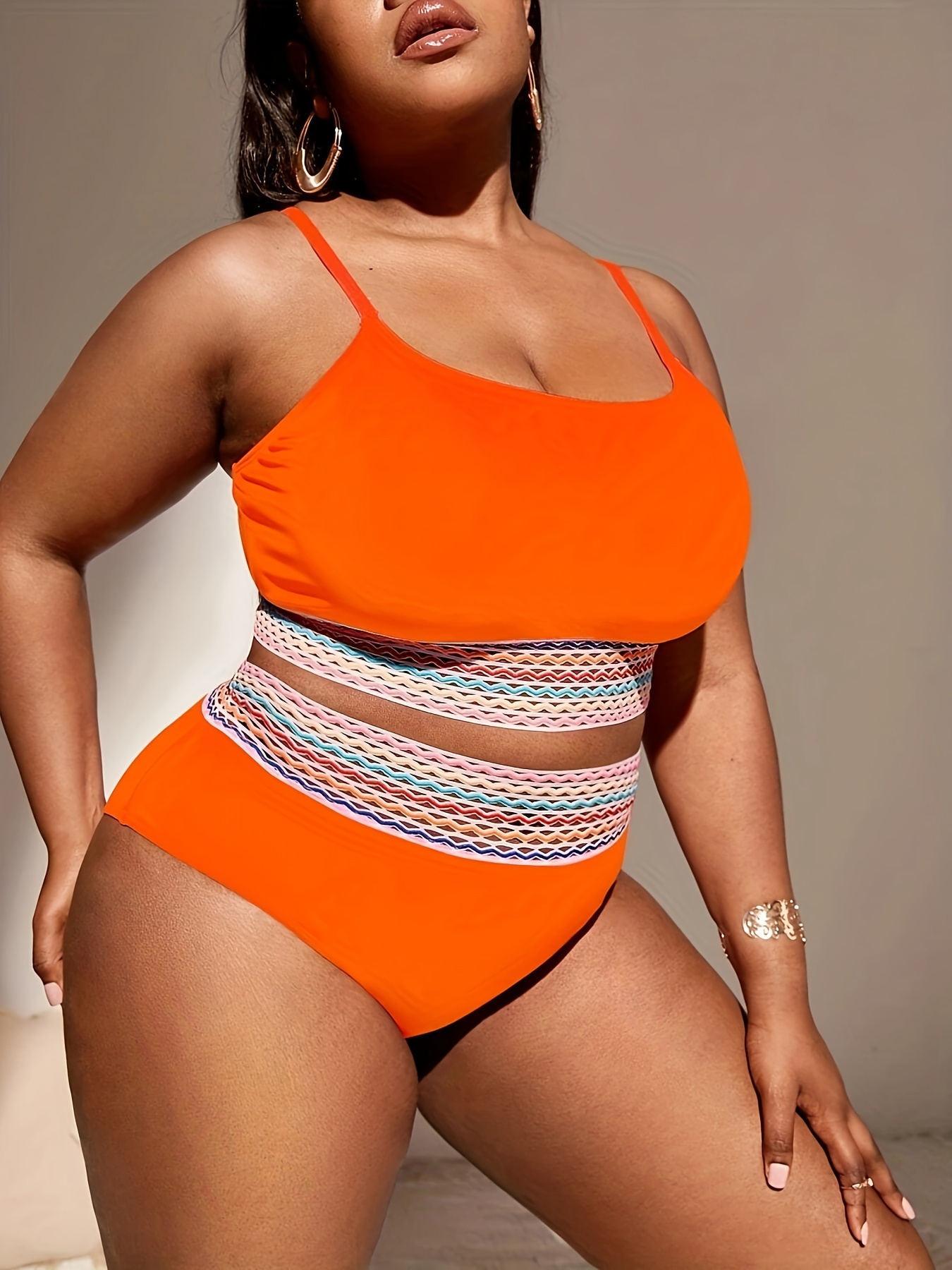 Modest Two Piece Swimsuits for Women Set Set Bra Print Women