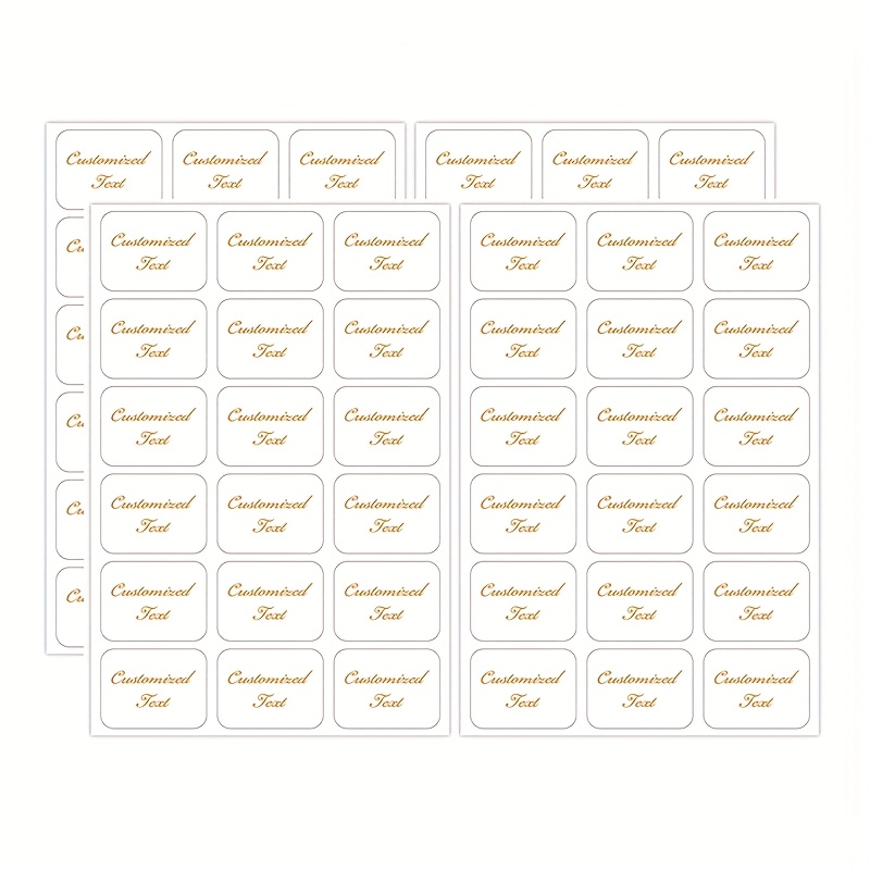 TEMU 72pcs Customize Your Own Design Stickers, Clear Personalized Label Stickers, Custom Stickers With Business Logo Text, Address Labels, Mailing