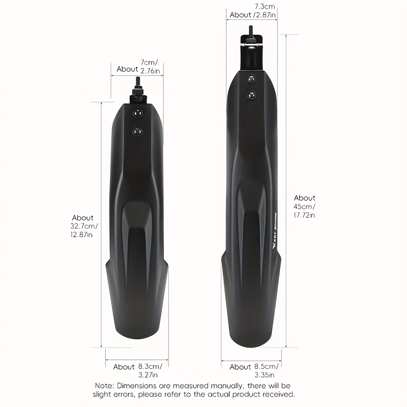 West Biking Bicycle Mudguard Widen Thicken Bike Mud Fenders High Toughness Non-deformable Metal Fixed Frame Bike Splash Guard