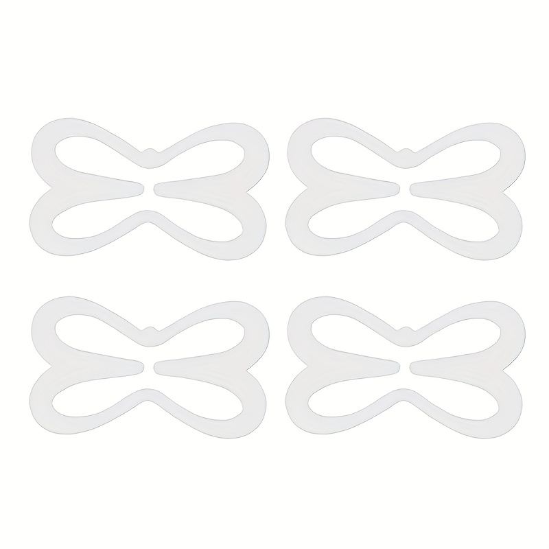 Set Of 4 Invisible Bra Strap Clips - Designed To Be Non-slip, Lift, And Conceal For Women's Lingerie And Underwear