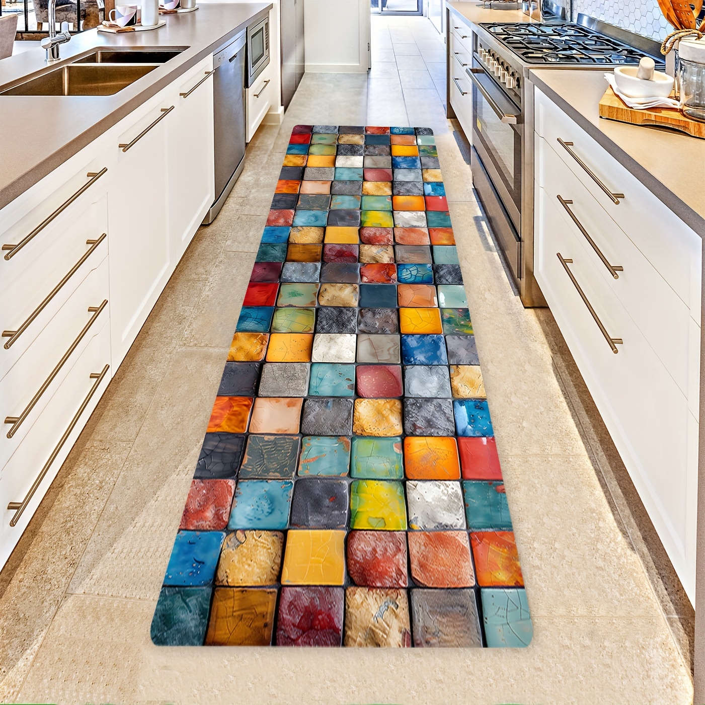 Area Rug With Pattern - Non-slip, Machine Washable, Fade-resistant Carpet For Living Room, Bedroom, Kitchen, Hallway, Study, Dining & Bathroom - Versatile Home In Multiple Sizes