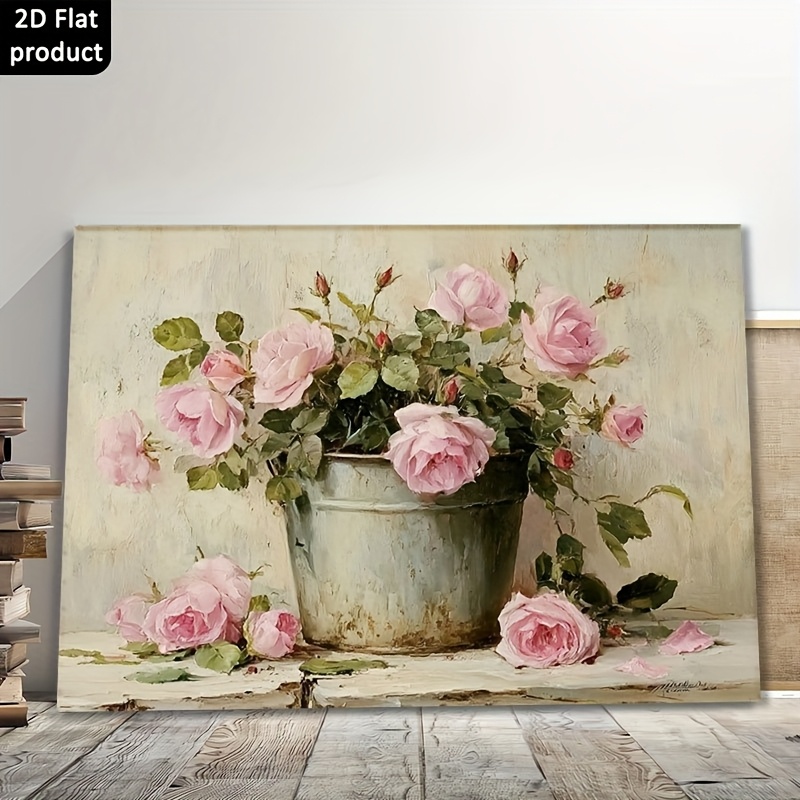 rose wall art sold on Temu United States