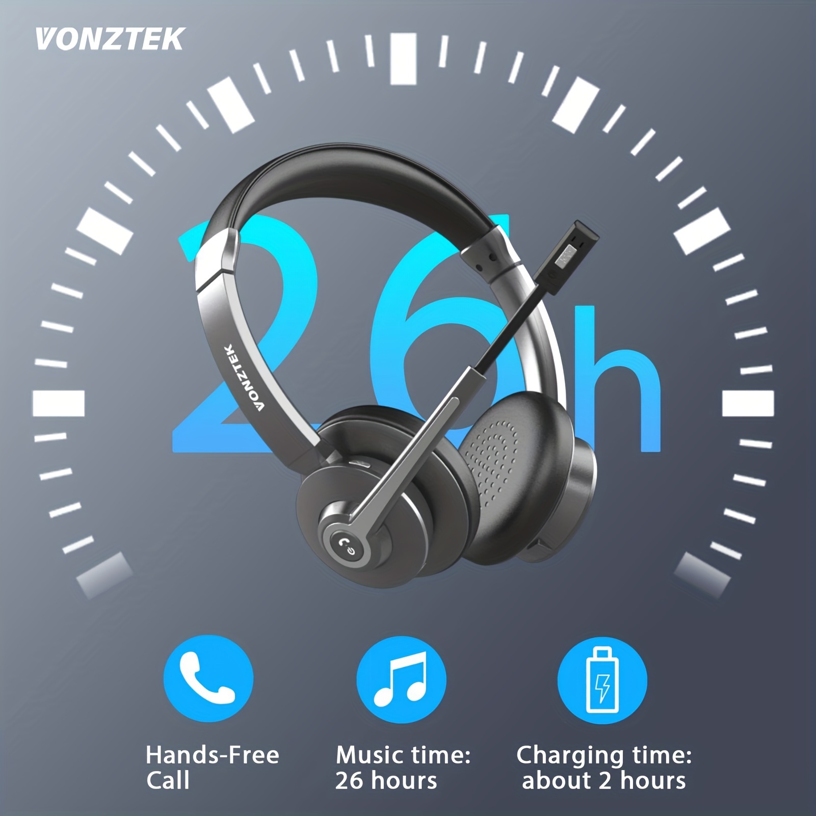 Wireless Headset V5.3 Wireless Headset Wireless Headphones Temu