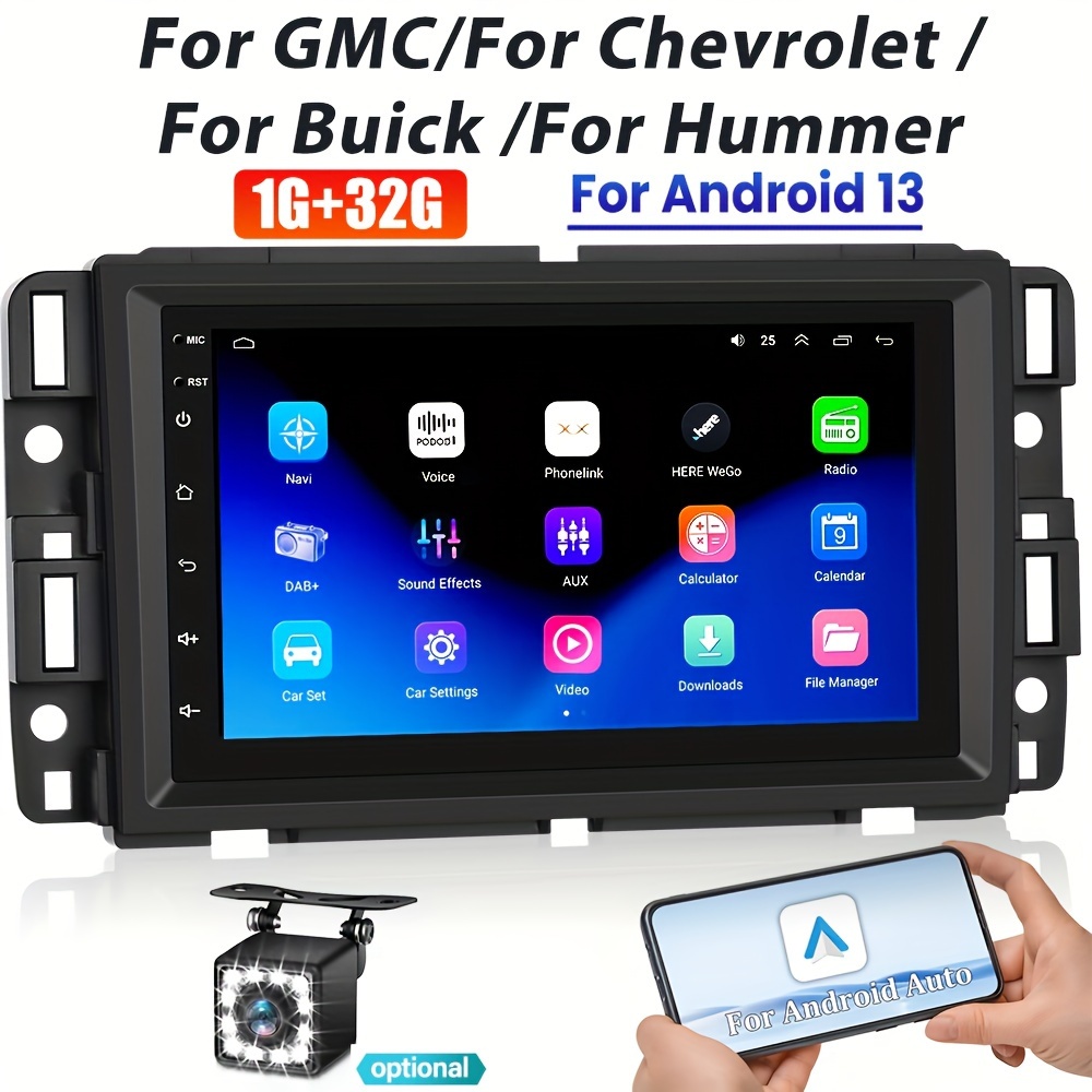 

For 13 7- Capacitive Double Din Gps Navigation Usb 1g Ddr3+ 32g For Gmc/for Chevrolet/for /for