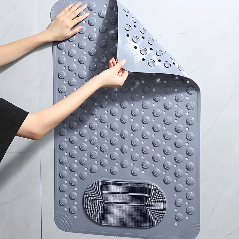Non-Slip Bathroom Mat for Home Use, Anti-Fall Bath and Toilet Floor Pad with Massage Function