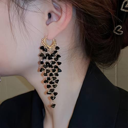 1 Pair Easy Temperament All-Match Retro Fashion Dangle Earrings