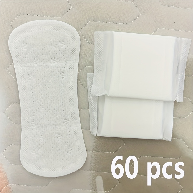 60pcs/90pcs Disposable Small Pads, 15.5cm (6.1in) Long, Ultra-thin And Breathable, Regular Absorption, Party And Daily Use