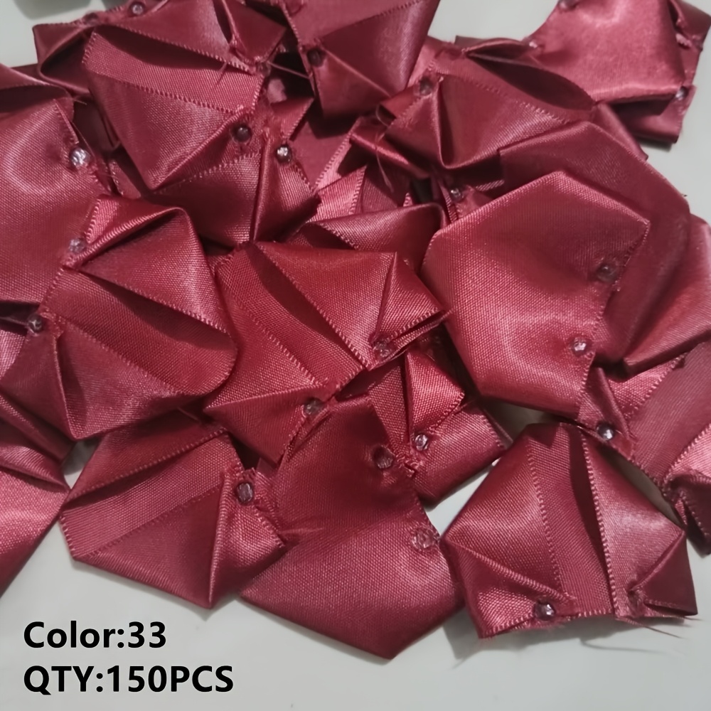 E-shop 150 Stk./Packung Mehrfarbige 5 cm x 4 cm Handgemachte Rosenblätter Kunstrosenblätter Festival Hochzeitsdekorationszubehör für wohnung