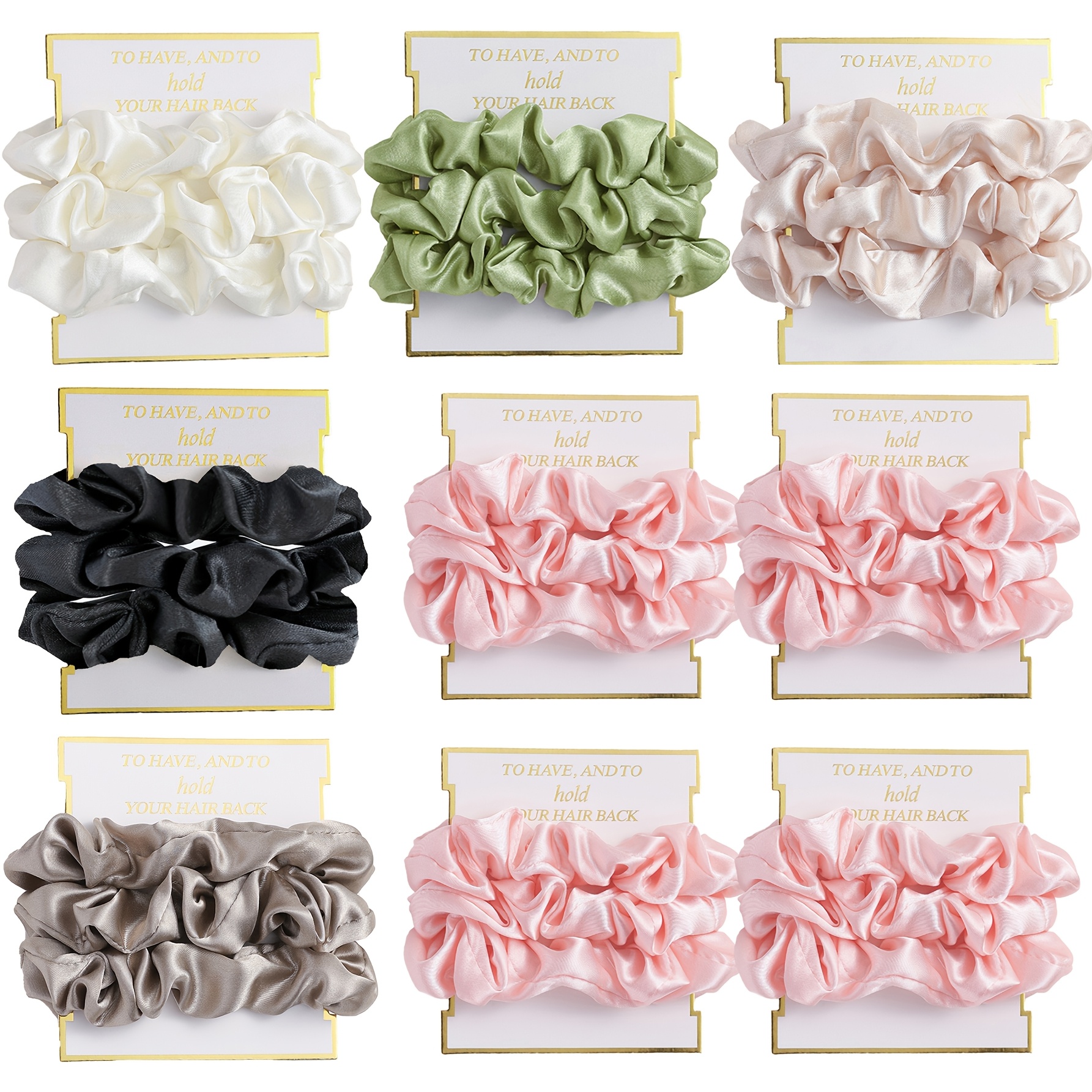Premium Scrunchies Set – Organza Haargummis Für Frauen & Mädchen Als Geschenk