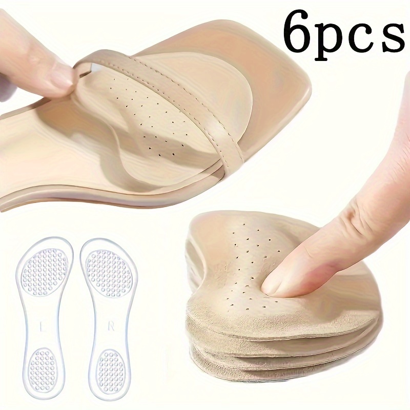 

6pcs & Calfskin Pad, The Of Insole, Pad, -absorbing -adhesive Foot Pad