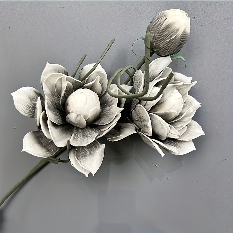 1pc Lifelike Peony Artificial Flower - Perfect For Weddings, Decor | Realistic Touch Foam Floral Arrangement For Photography, Hotel Displays & Christmas Window Decorations