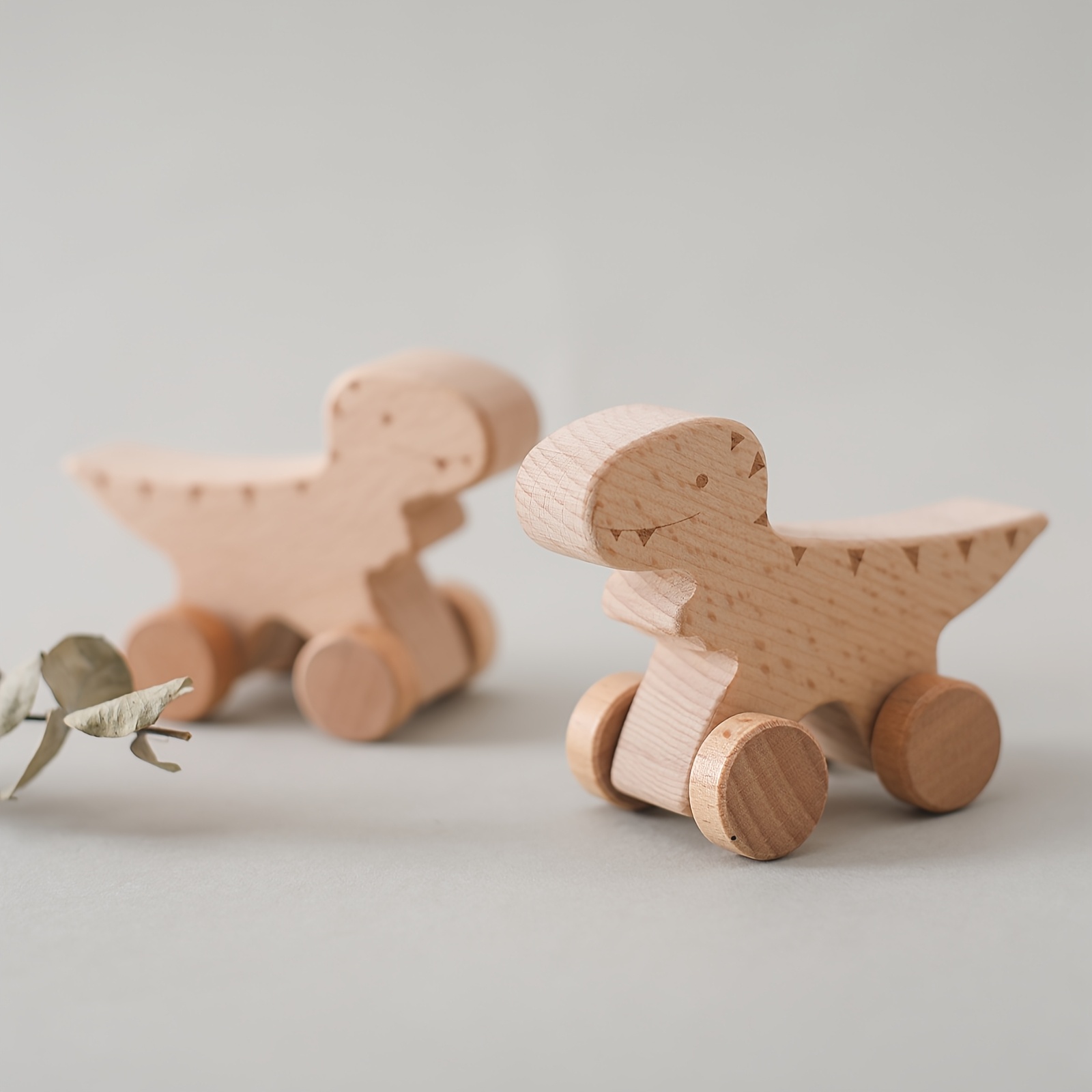 Wooden Dinosaur Sorting Car Toy for Baby Development