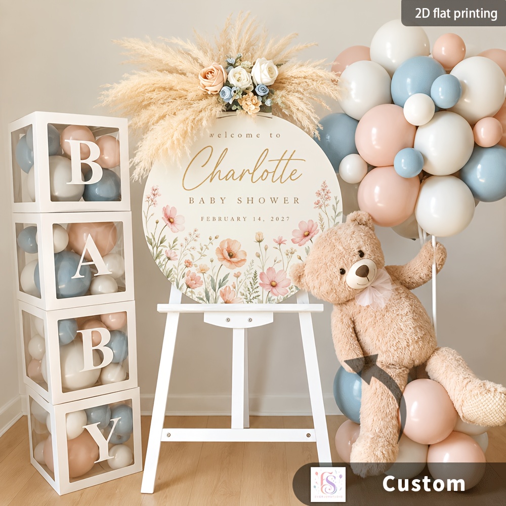Personalized Baby Welcome Sign with Name & Due Date