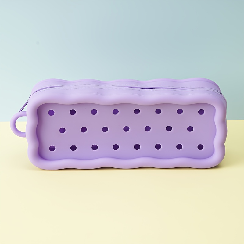 TEMU Pochette mignonne de couleur unie avec des trous, porte-monnaie couleur bonbon, convient pour les loisirs créatifs et le sac de Cosmétique, du