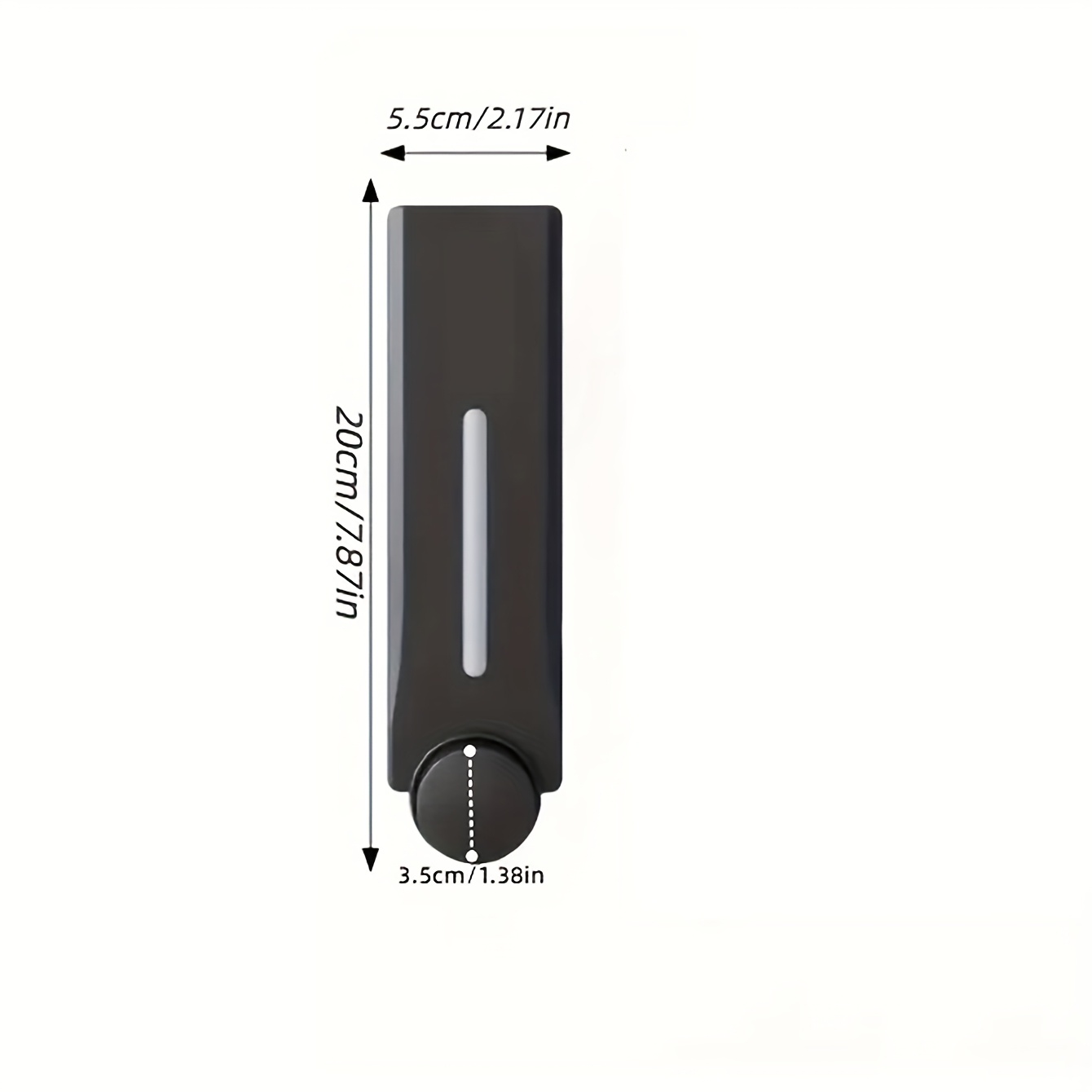 TEMU 300ml/pc 3 Sizes Wall-mounted Hotel Bathroom Kitchen Soap Dispenser For Hand Wash, Shower Gel, And Shampoo Liquid