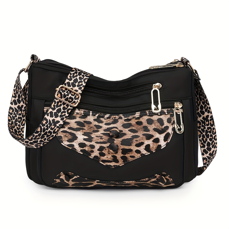 Stylish Elegant Simple Versatile Women's Crossbody Bag Suitable For Daily Travel Leopard Print Shoulder Bag