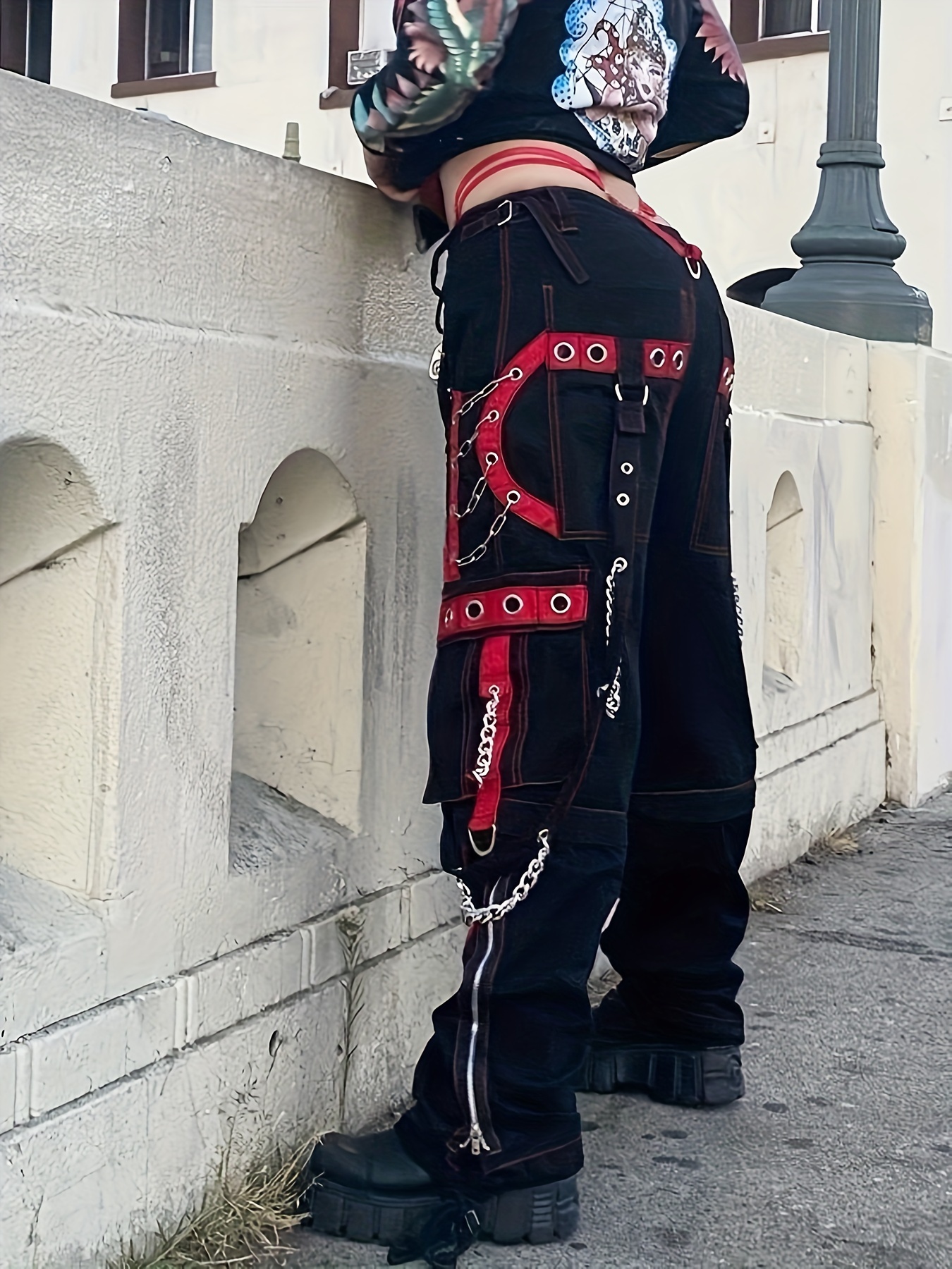punk pants sold on Temu United States