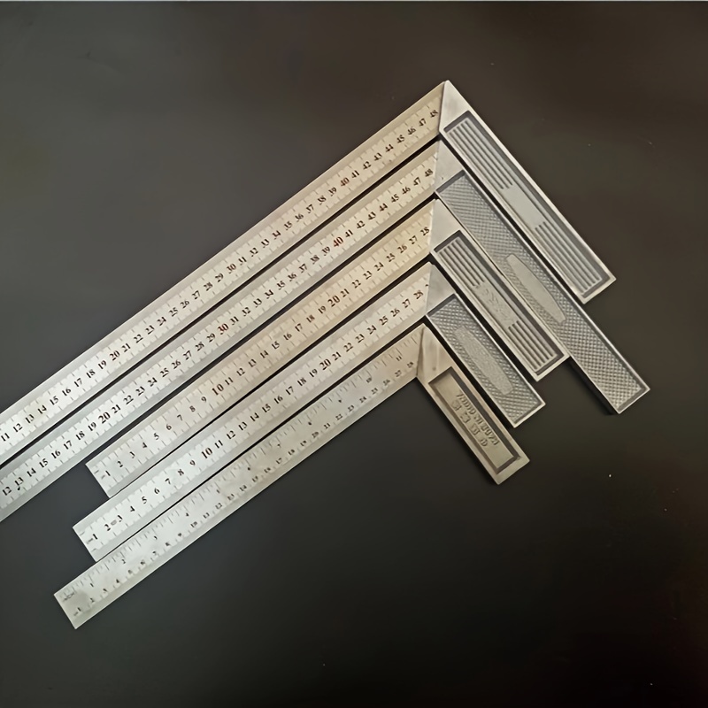 

Thickened Angle Ruler For Woodworking, In Length