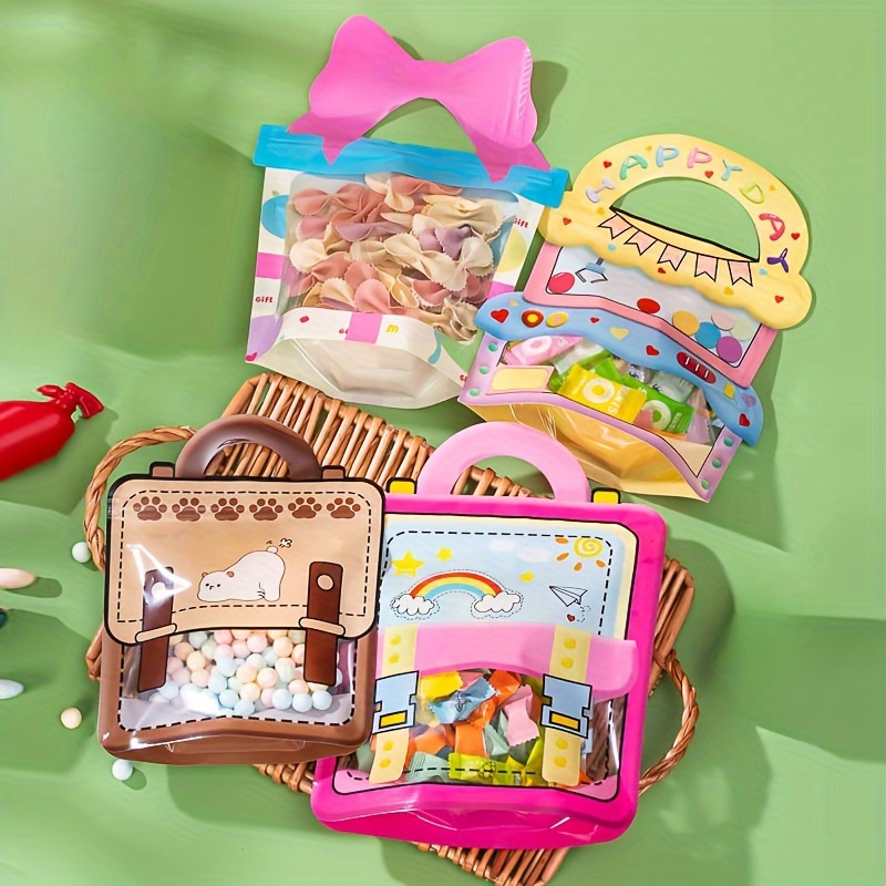 

12pcs Creative Special Shape Bags, Treat Bag - Perfect For Birthdays, Party&candy//jewelry Packaging