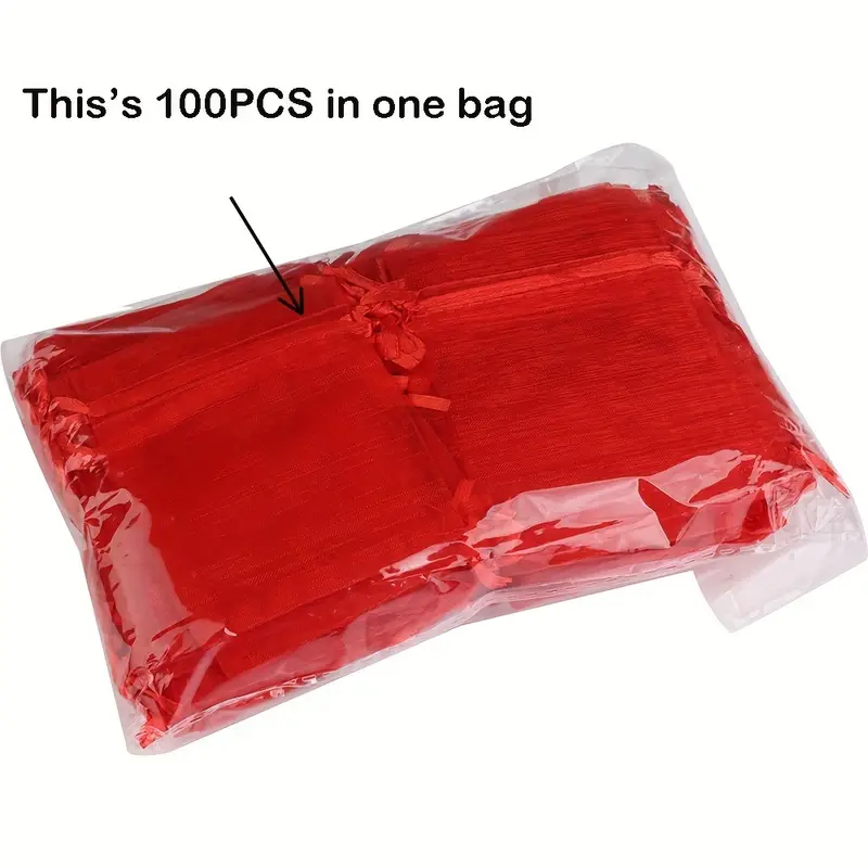 BZKSER Sacchetti In Organza - 50 PCS Sacchetti Regalo In Organza, Sacchetti Per Gioielli