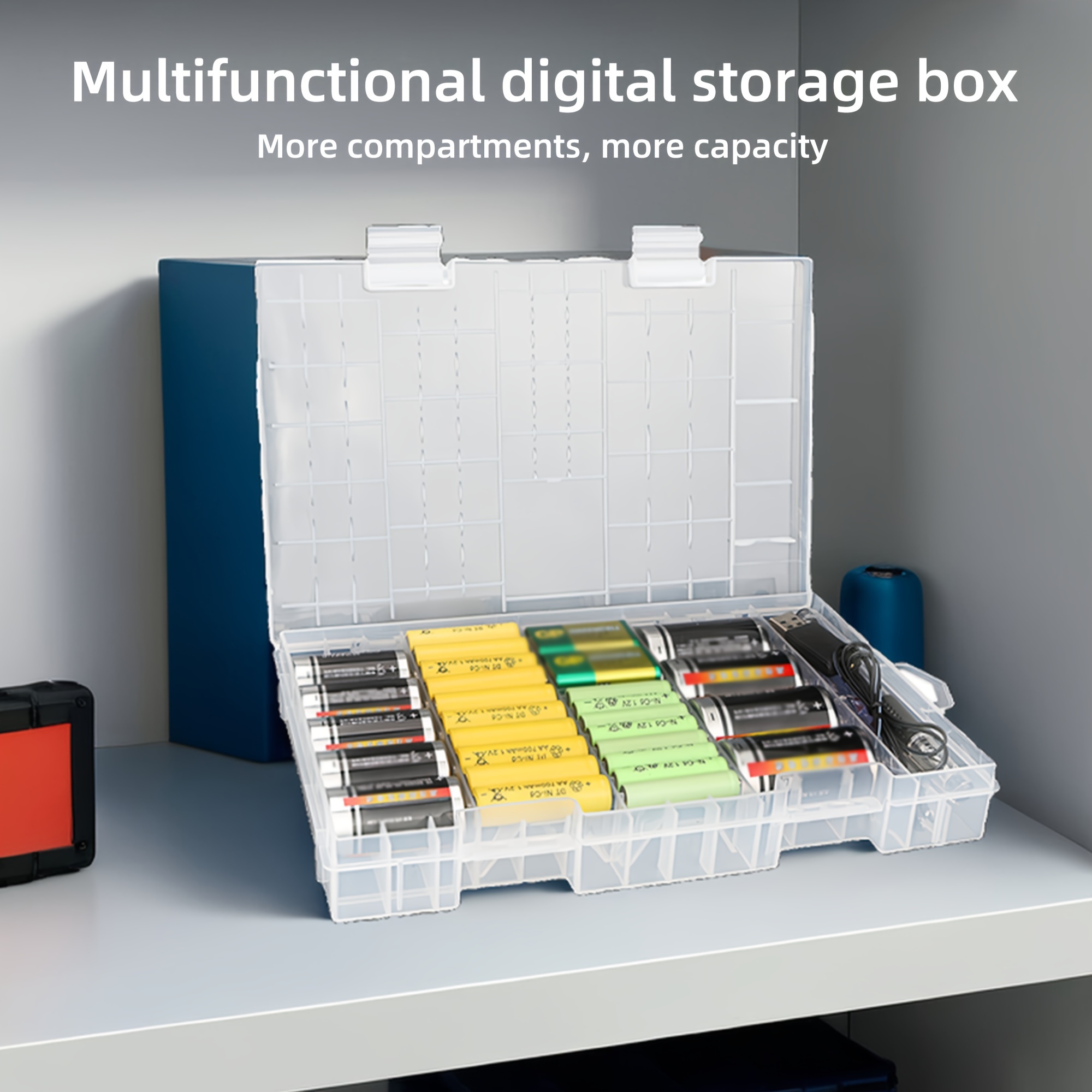 230 Battery Storage Organization Solution Comecase Hard - Temu