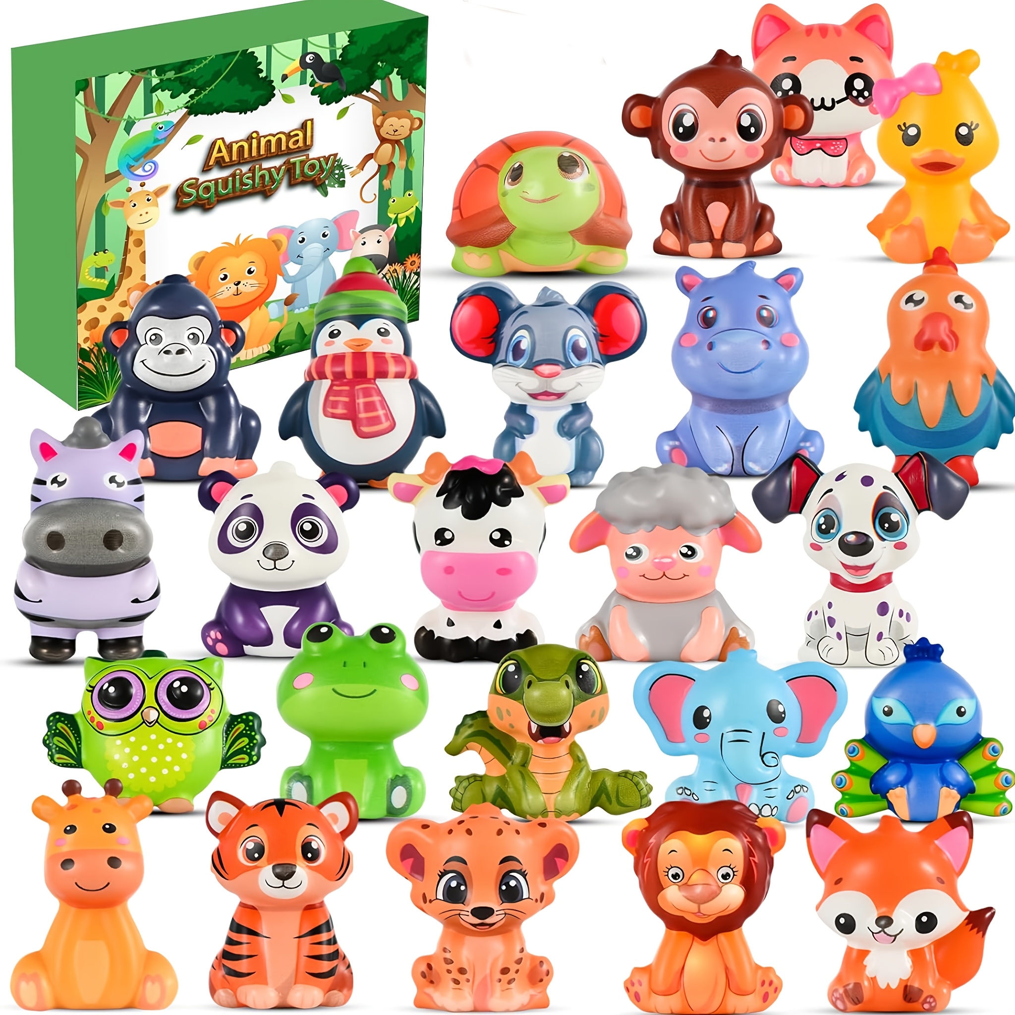 6/12/24pcs Random Color Squishy Toy Set for Kids