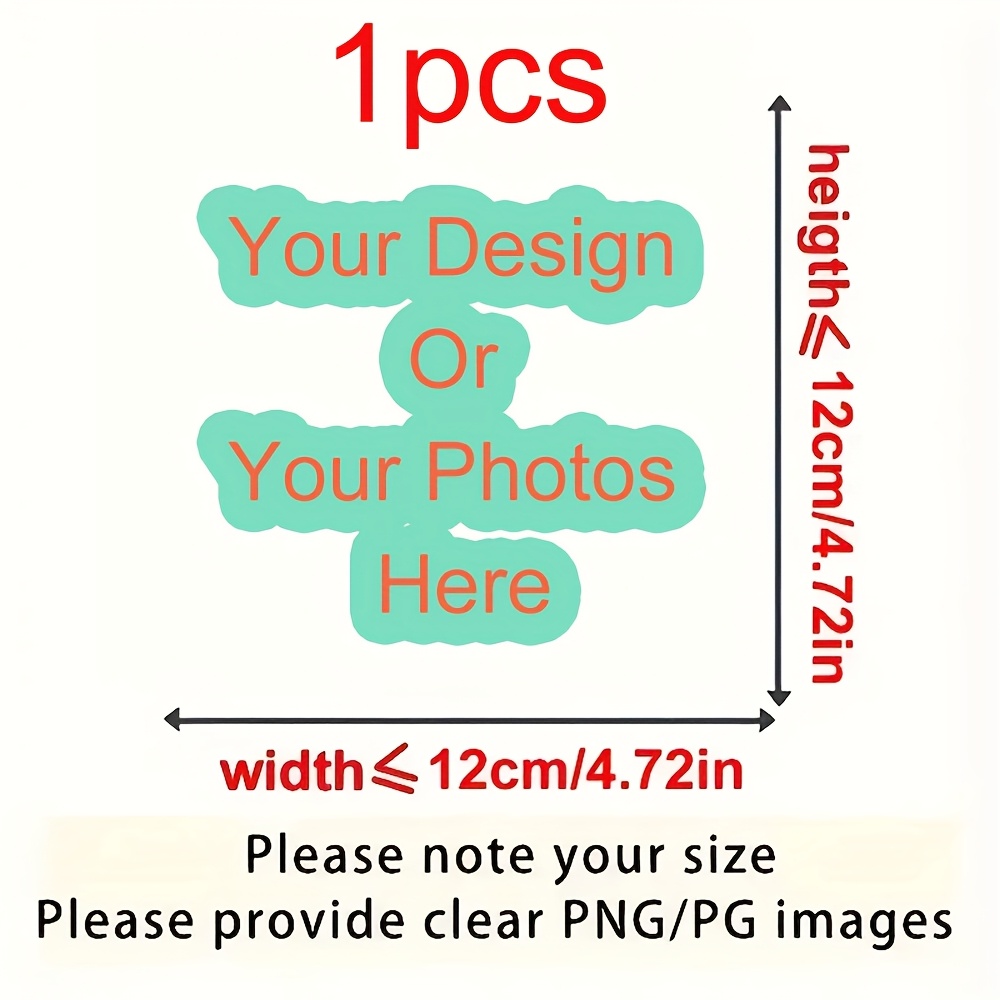 TEMU 1pc Custom Uv Transfer Stickers - Personalized Metal/glass/car/cup Decals With Images, Text & Logos, 3d Self-adhesive Stereo Crystal Decals,