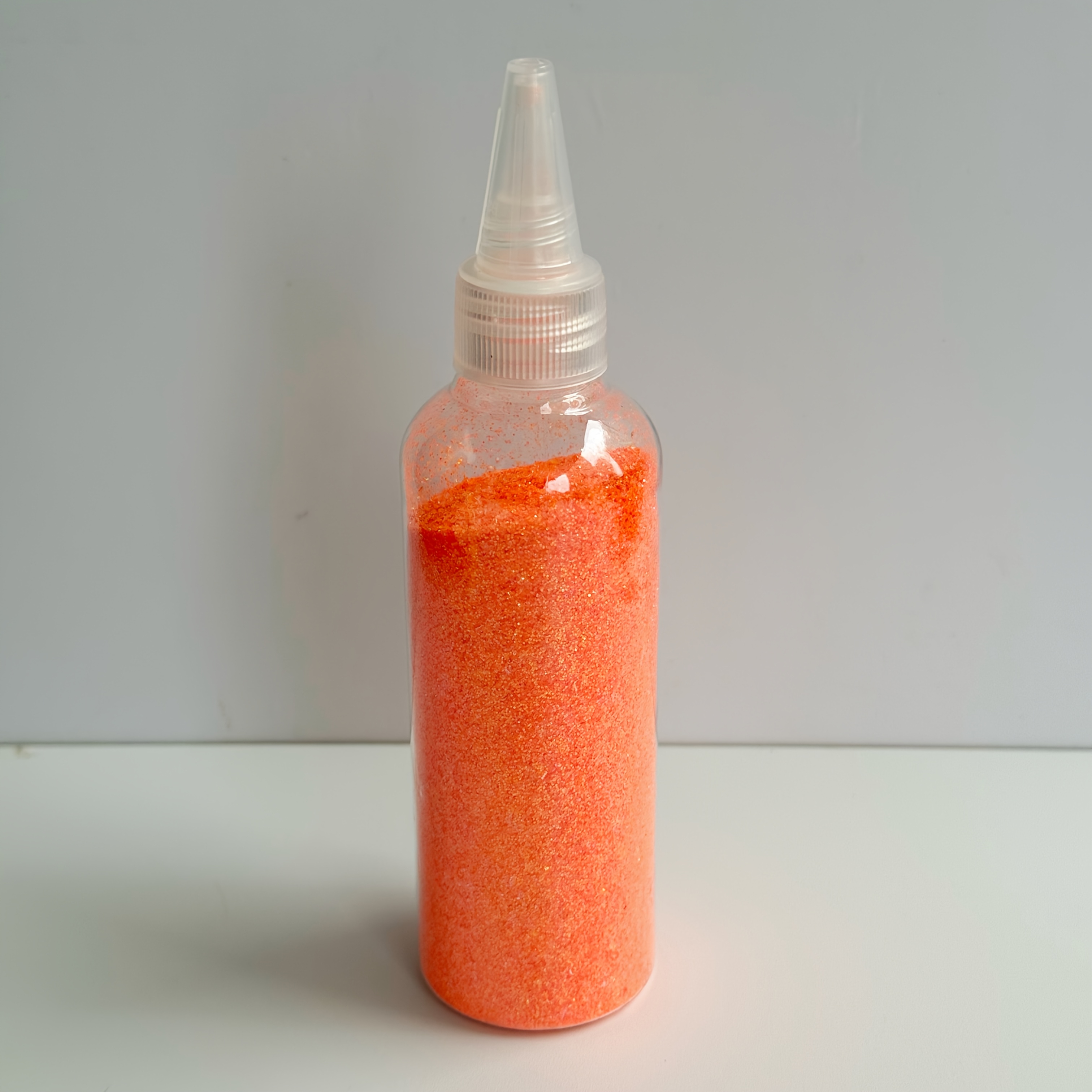 TEMU 1pc/6pcs Iridescent Glitter Powder 100g Pointed Tip Bottle Glitter Glitter Powder Glitter Orange Purple Suitable For Crafts Handicrafts Diy