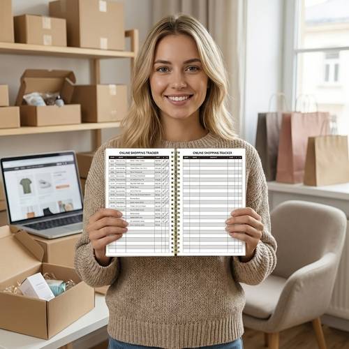 seguimiento de de pedidos en línea a5 en - registro de compras por internet para entregas, registrador de de compra, gestión de presupuesto, libros de contabilidad para planificación financiera personal