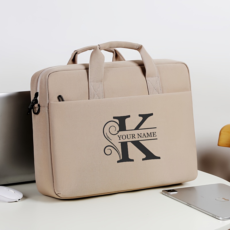 Personalized Large-Capacity Laptop Backpack with Custom Text Option
