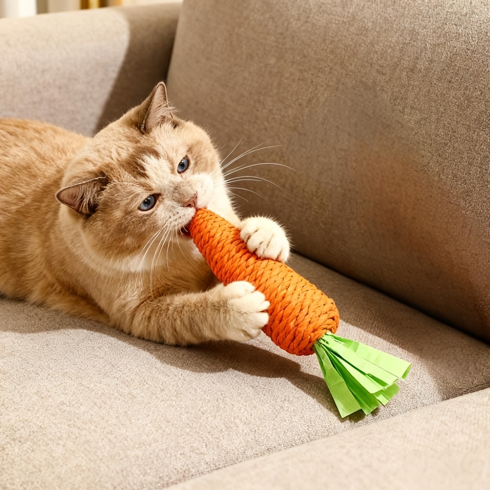 TEMU Juguete para Gatos de con Campana - Interactivo para y Rascar, Cuerda de Papel Duradera y Cuerda para Rascar, Juego en Interiores para Gatos de