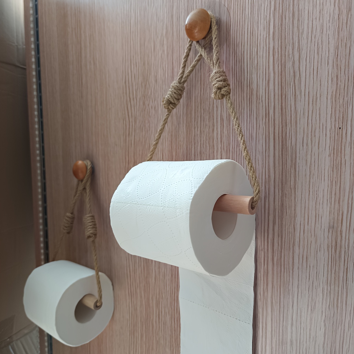 KESOTO Porta Carta Igienica Da Parete Con Ripiano – Distributore Per Fazzoletti E Rotoli, Antipolvere, Facile Da Montare, Colore Albicocca