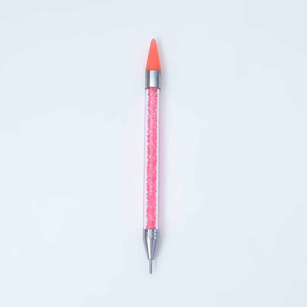 1pc Double-headed For Nail Art Rhinestone Picker Pen With Wax Dotting Tool For Nail Art Decoration