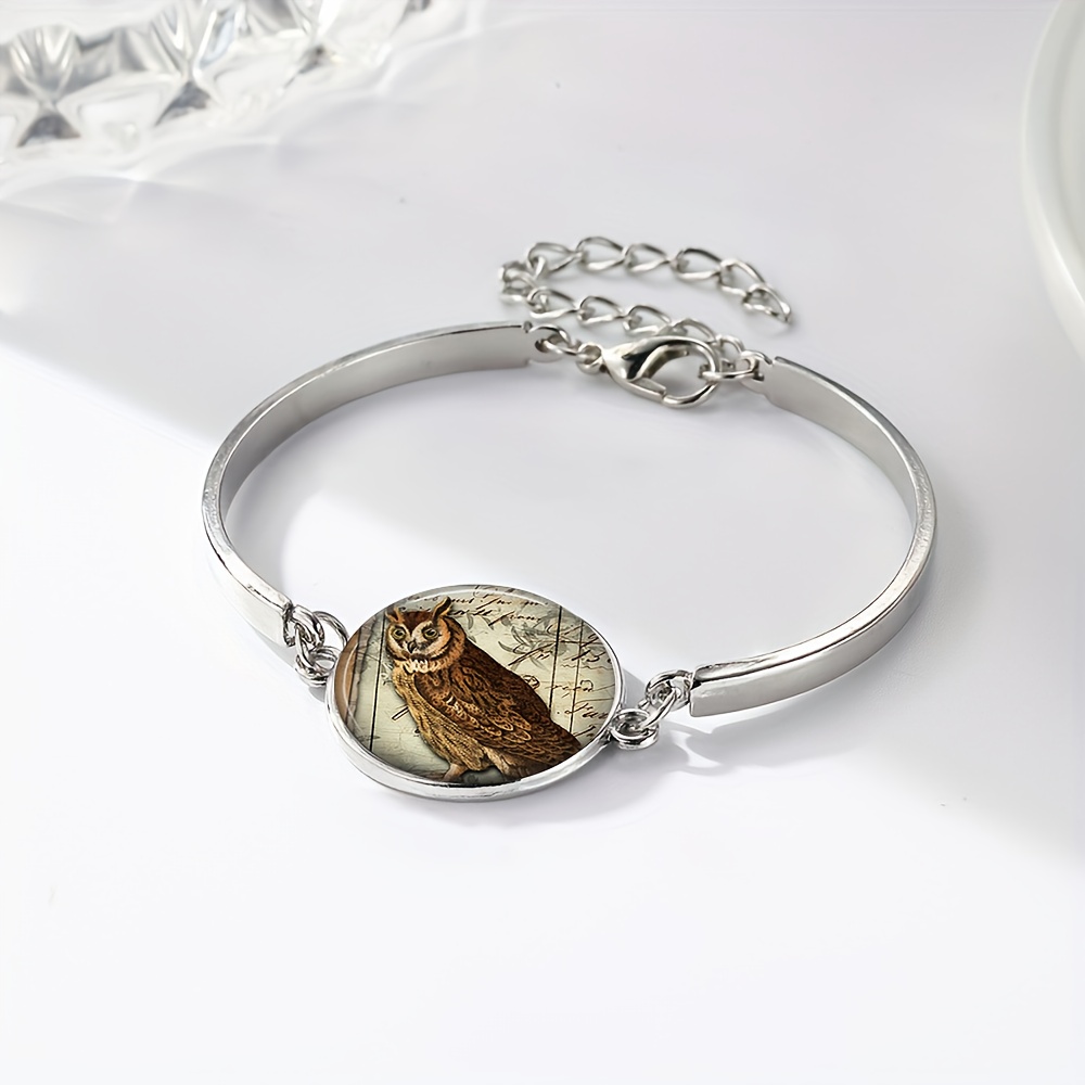 Vintage Owl Pattern Adjustable Women's Bracelet, Exquisite Gift