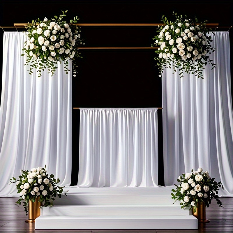 White Backdrop - Polyester Fabric for Events