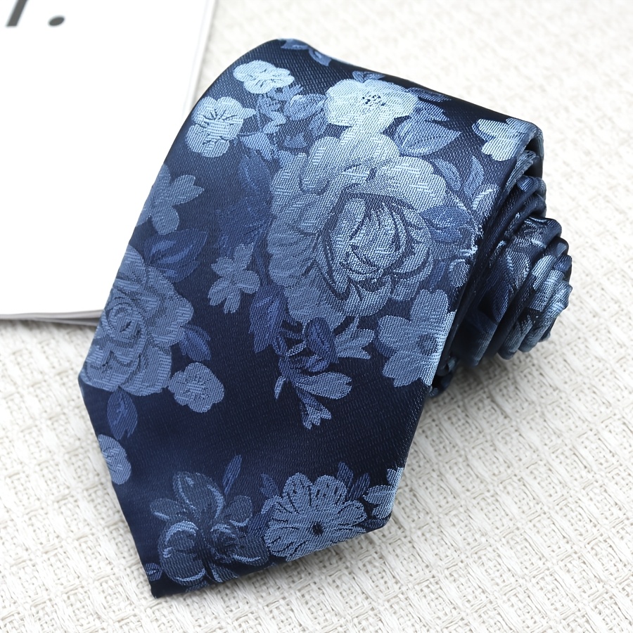 TEMU 1 Floral Handmade Men's Tie For Party Business Gift
