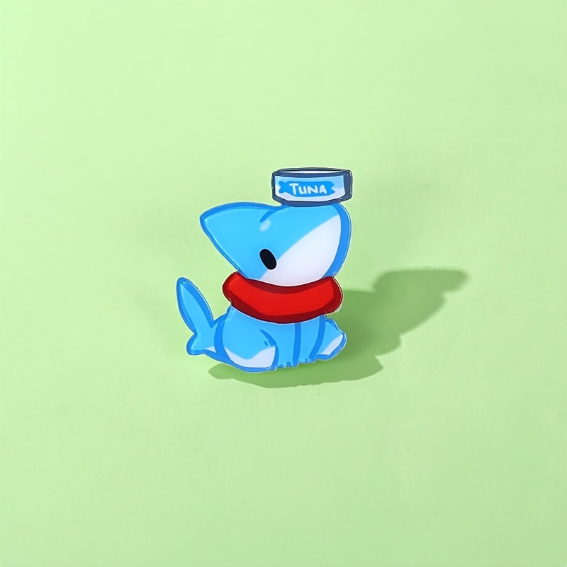 adorable dog acrylic brooch pin red scarf cartoon Temu