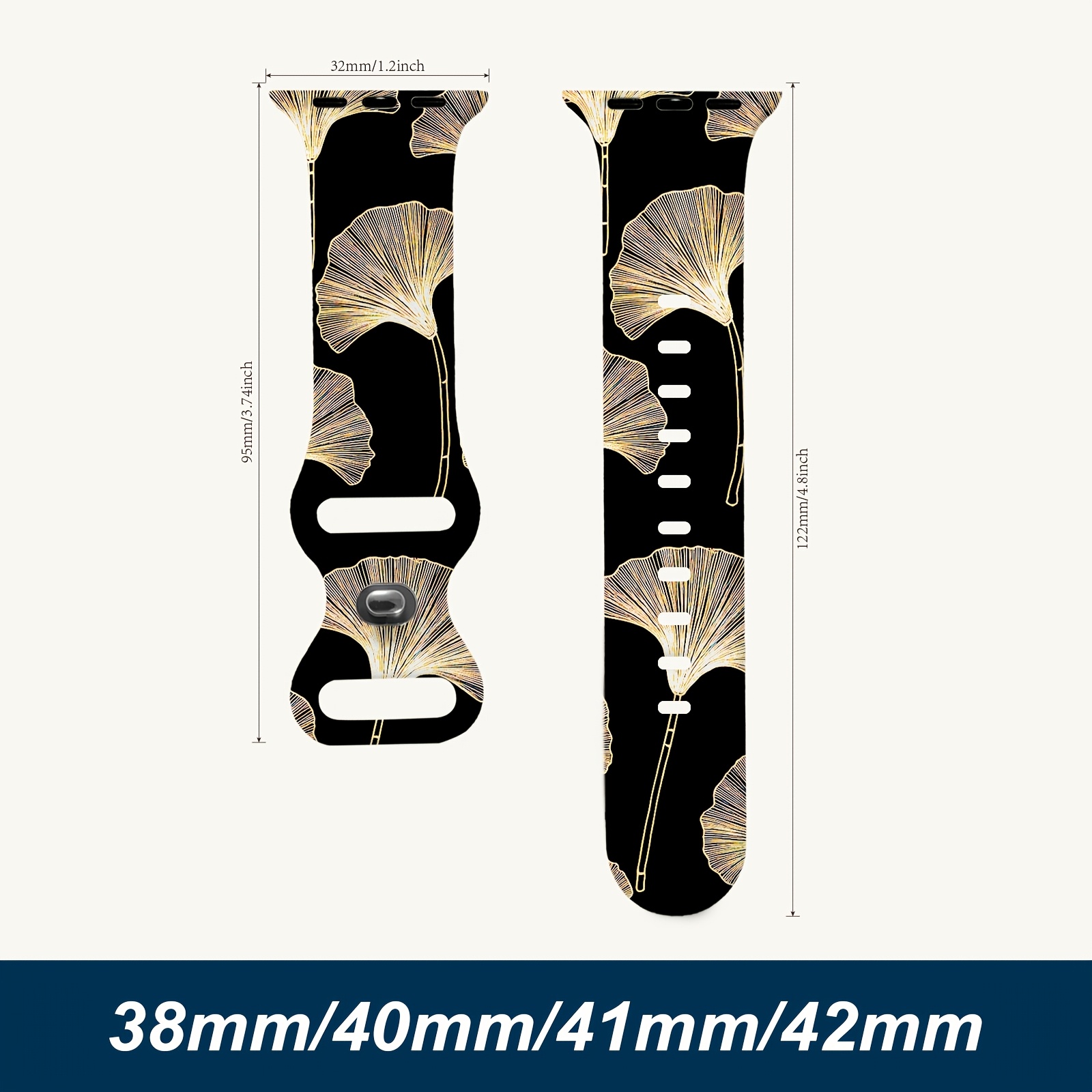 TEMU Correa de reloj de silicona compatible con Apple Watch SE1/2 Ultra1/2/ 4/5/6/7/8/9/10, hipoalergénica, unisex, resistente al , de calidad y